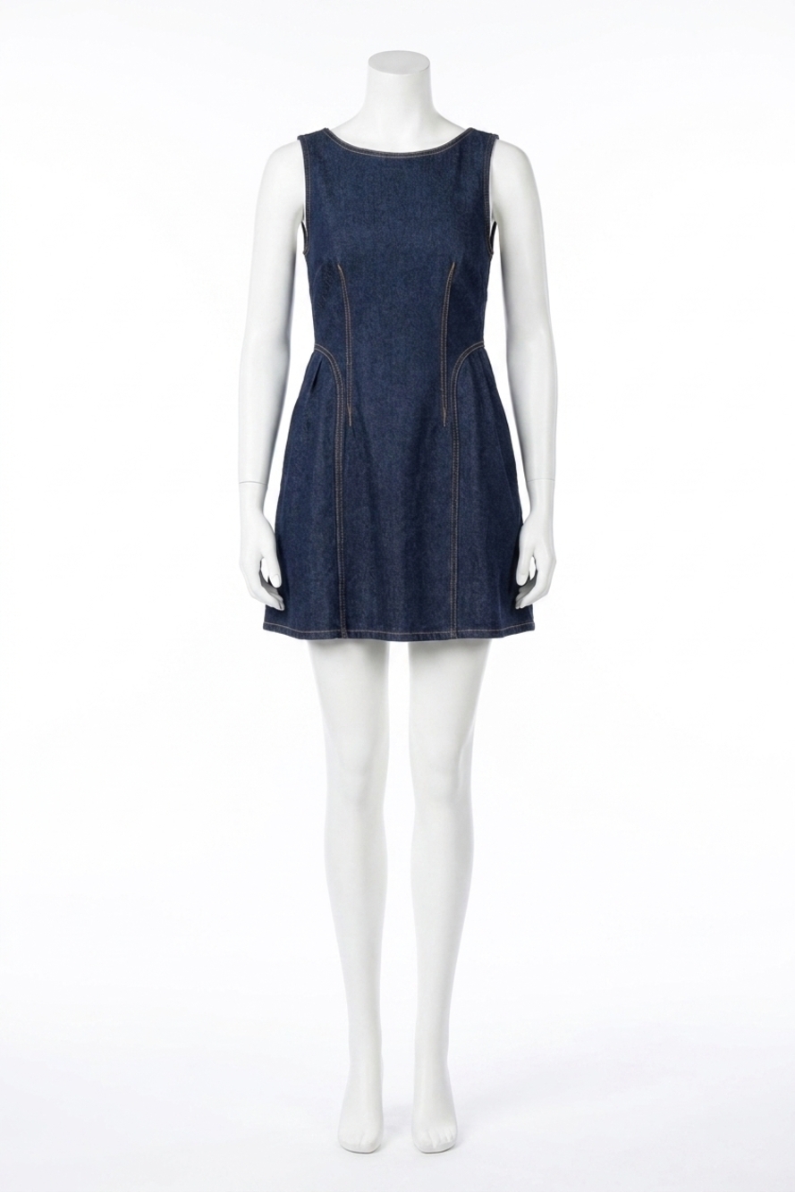 NEW SUNDAYS rae dress in dark denim